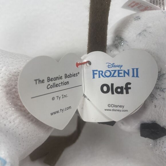 Olaf Snowman (2019 Disney Frozen 2) (8.5 Inch) Plush Stuff Animal TY BEANIE BABY - Picture 5 of 9